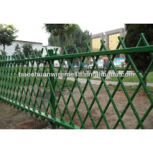 Eco-friendly never rust green beautiful metal fence